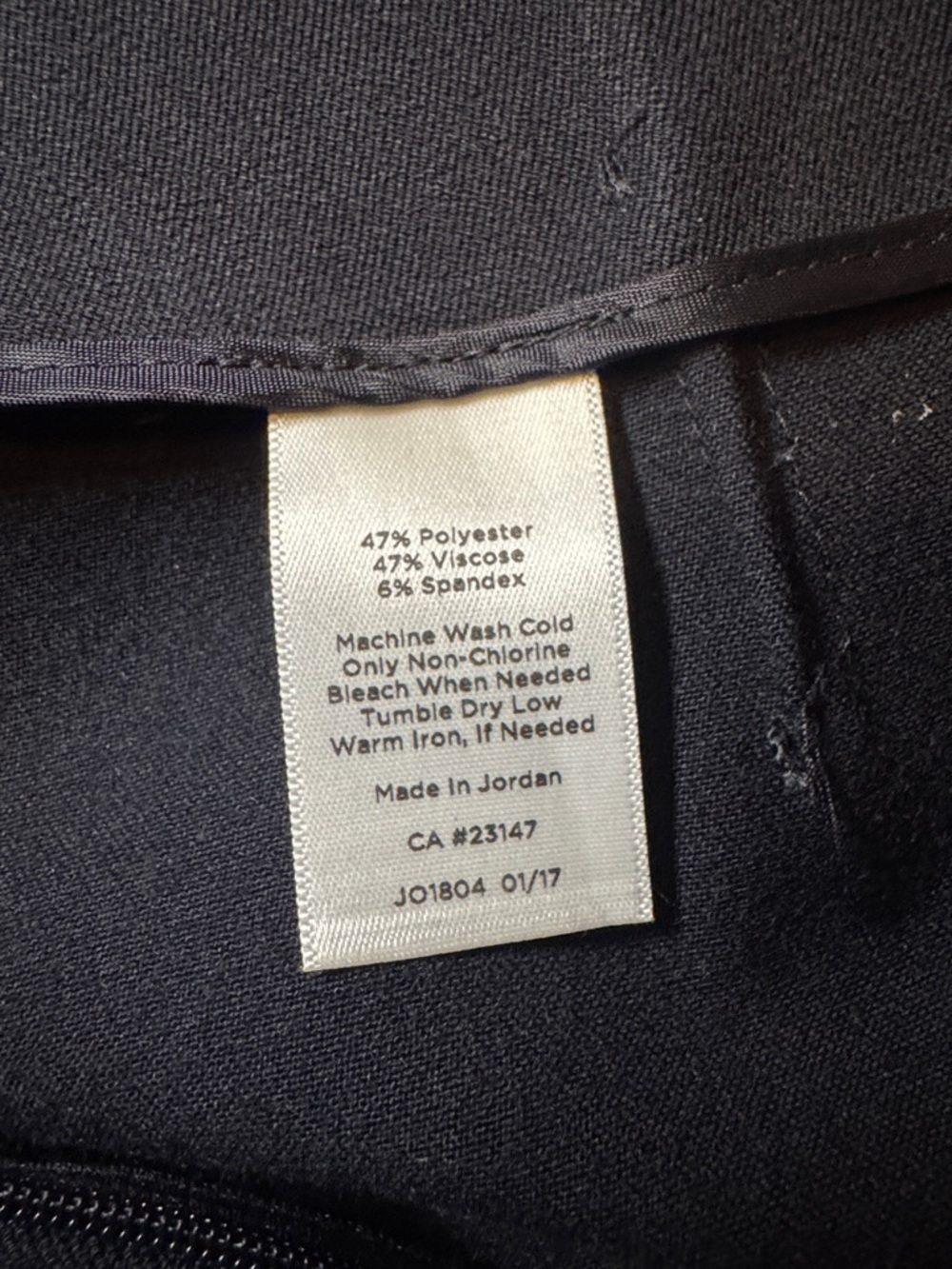 Talbots Classic Black Straight-Leg Dress Pants Size 16 - Picture 6 of 10